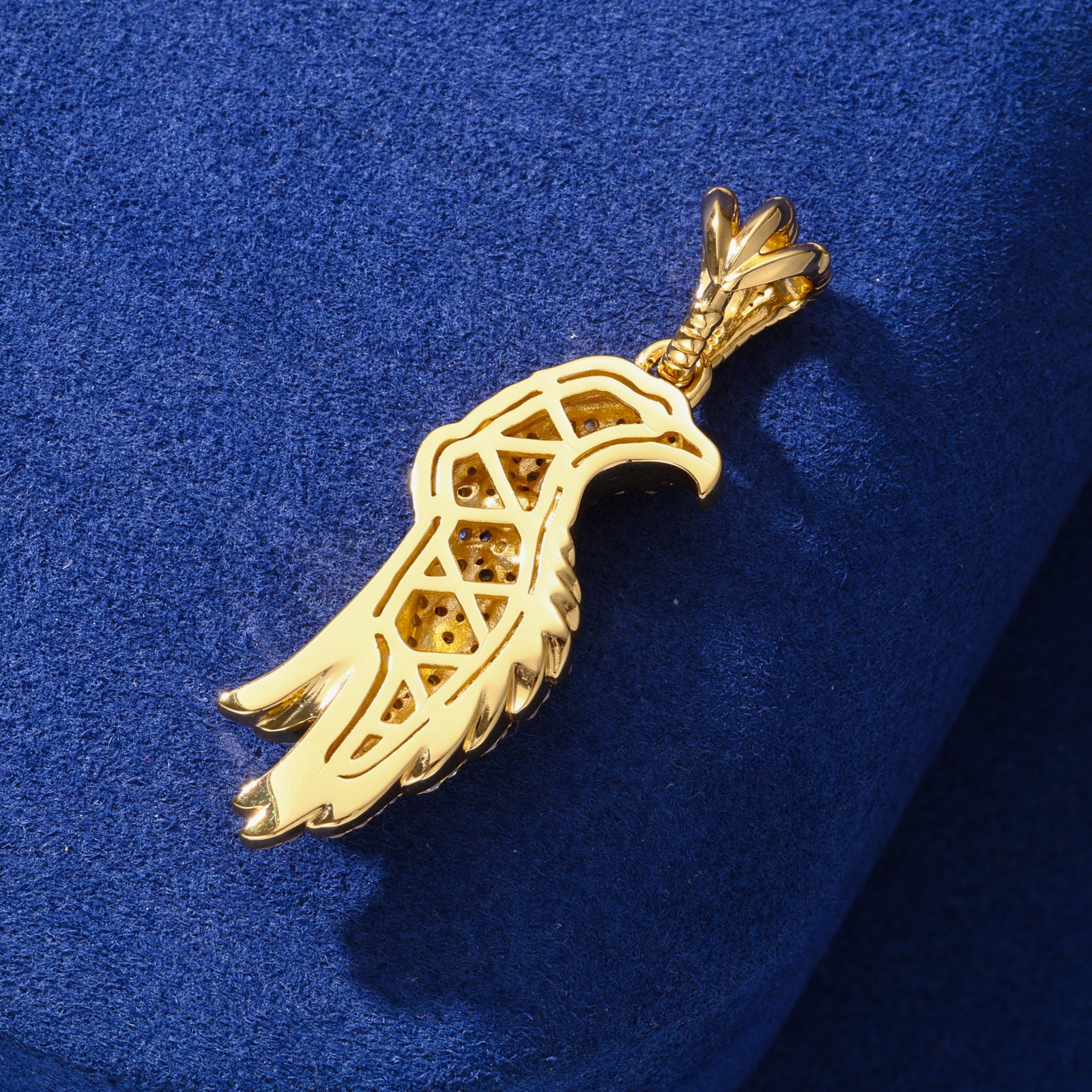 MOISSANITE EAGLE PENDANT IN STERLING SILVER - Image 8