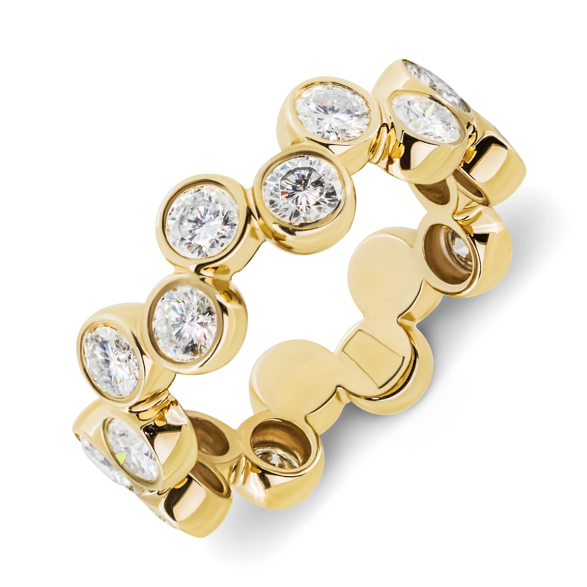 MOISSANITE ETERNITY BAND RINGS IN SOLID GOLD - Image 12