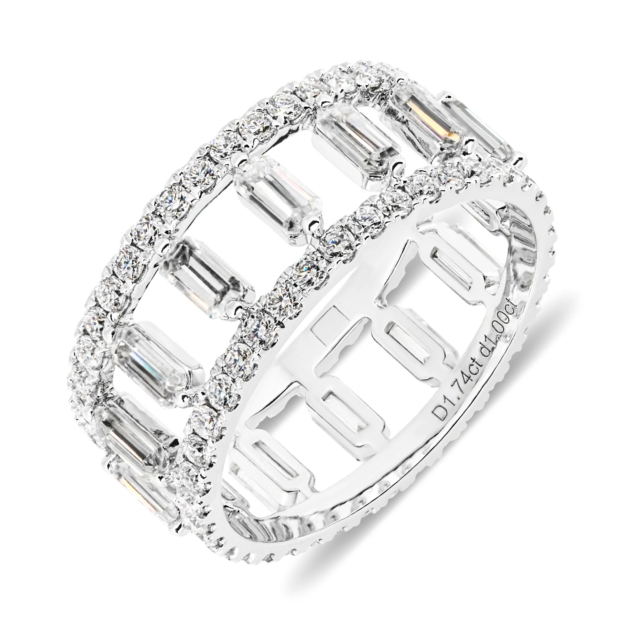 MOISSANITE ETERNITY BAND RINGS IN SOLID GOLD - Image 14