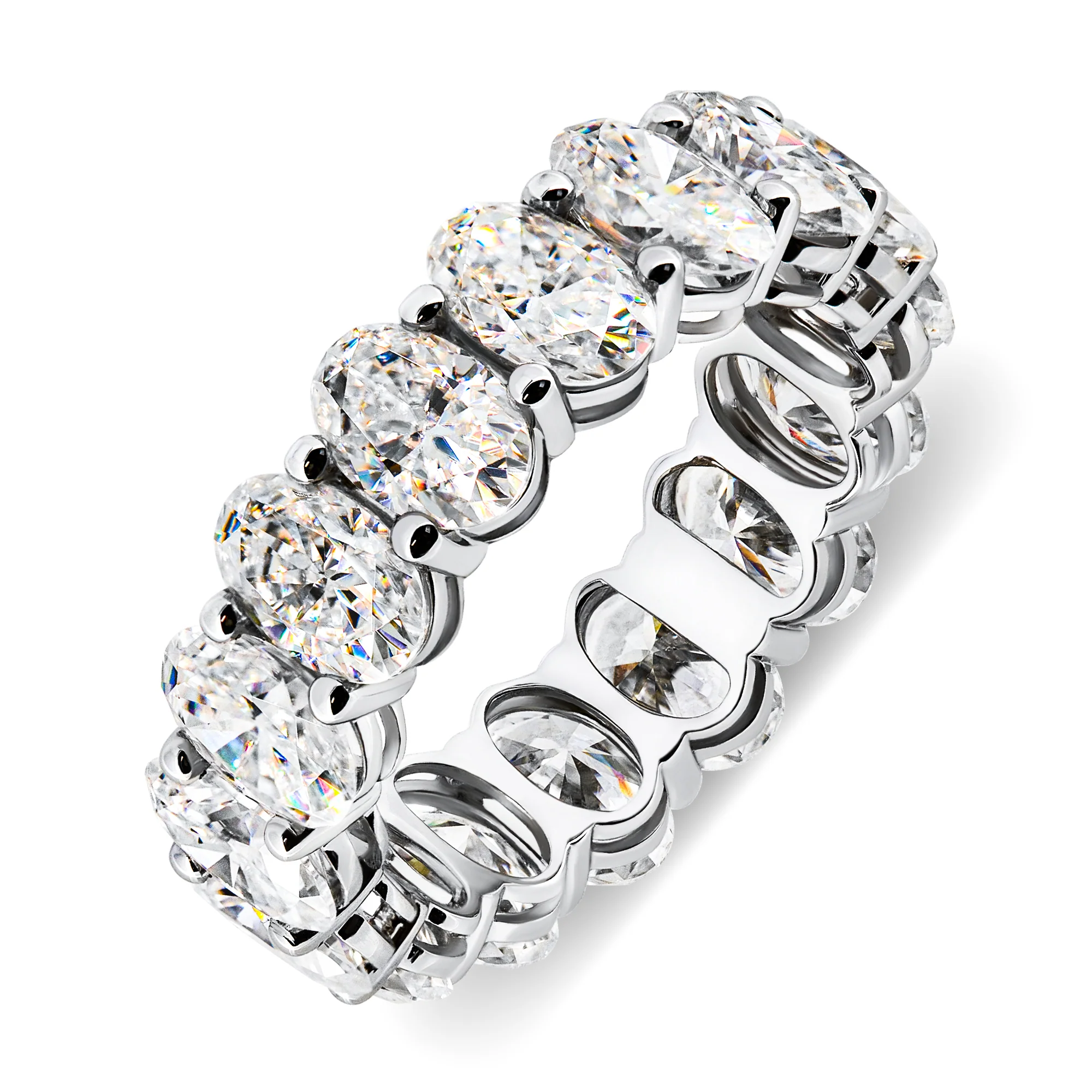 MOISSANITE ETERNITY BAND RINGS IN SOLID GOLD - Image 6