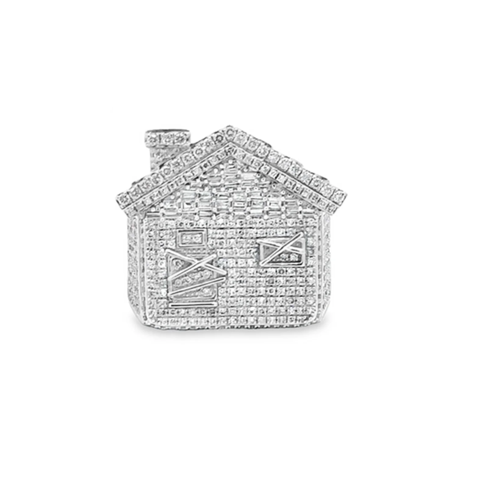 MOISSANITE HOUSE RING IN STERLING SILVER - Image 2
