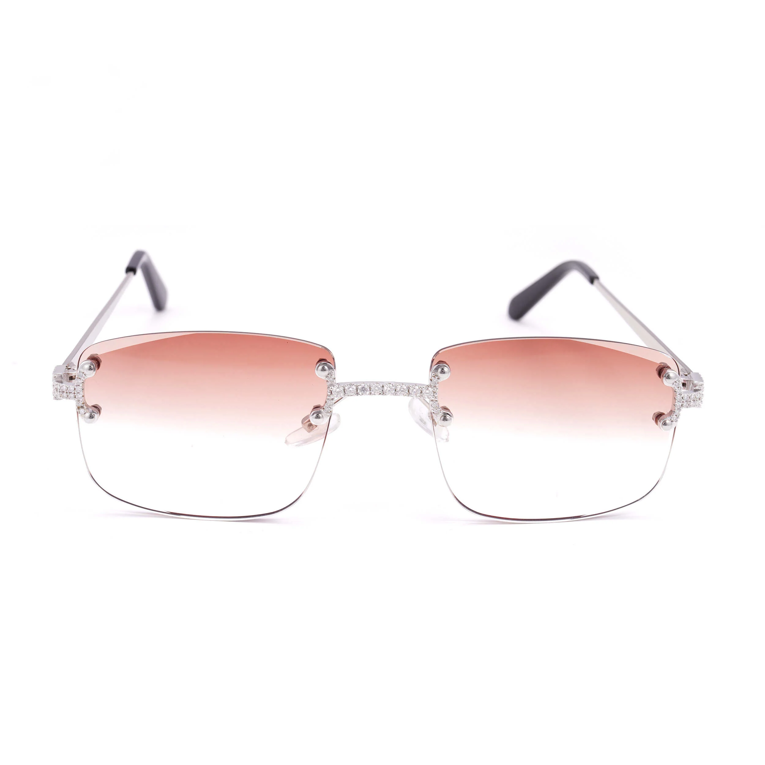 MOISSANITE ICED OUT COLORED LENS SUNGLASSES STYLE 2 - Image 5