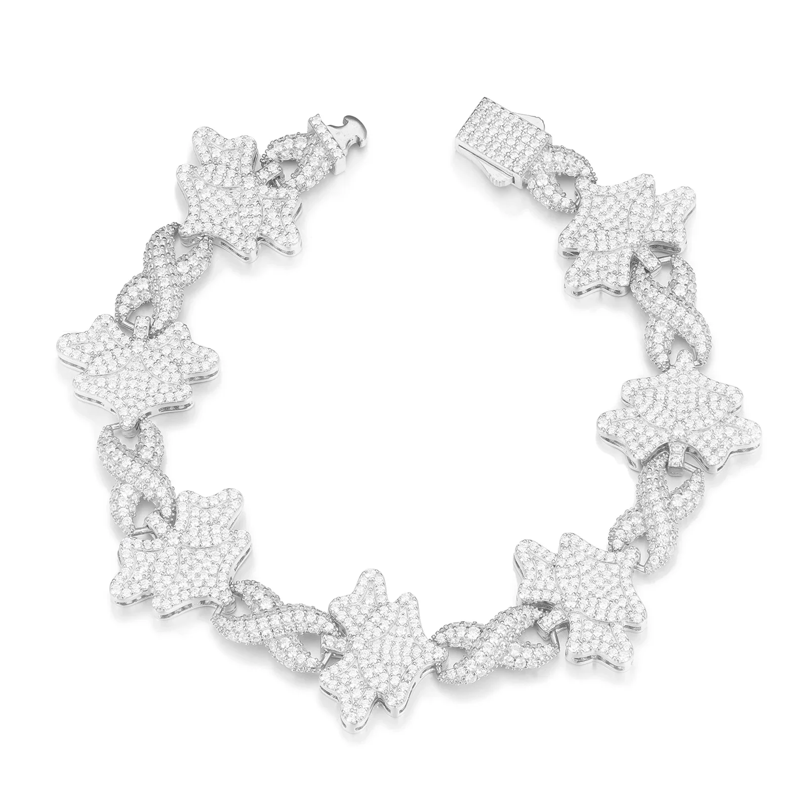 MOISSANITE INFINITY BLING BRACELET IN STERLING SILVER - Image 5