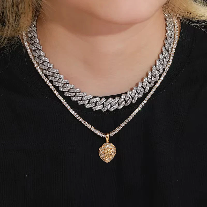 MOISSANITE LION PENDANT IN STERLING SILVER - Image 4