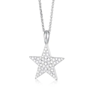 MOISSANITE STAR PENDANT NECKLACE IN STERLING SILVER - Image 6