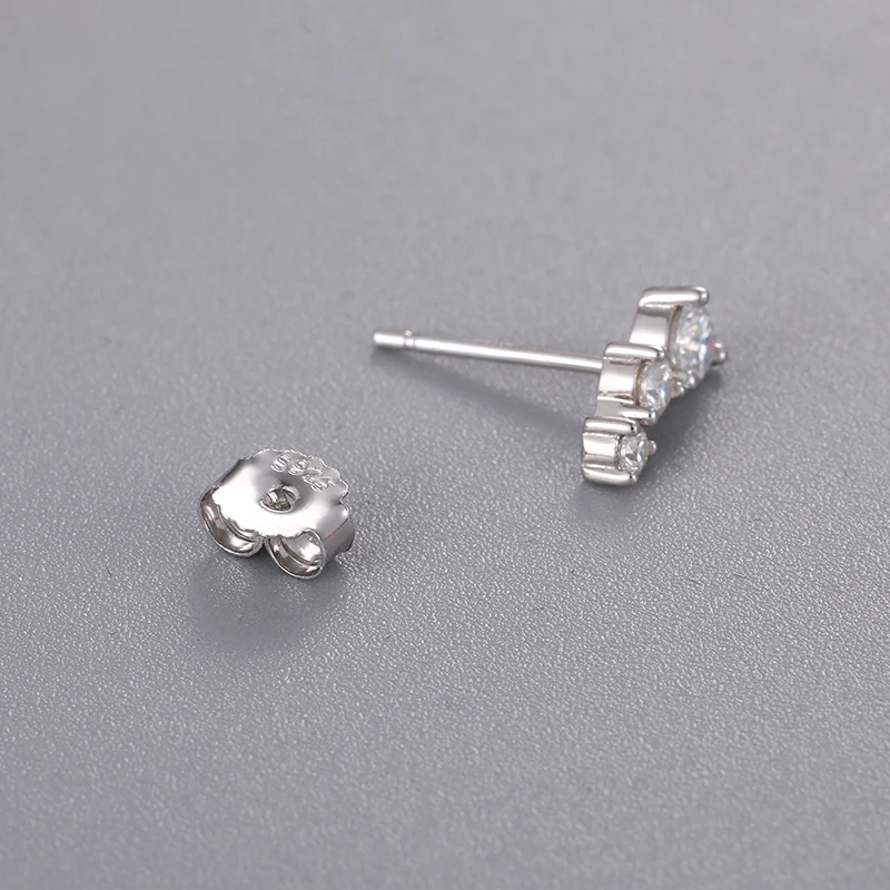 MOISSANITE ZODIAC CONSTELLATION STUD EARRINGS IN STERLING SILVER - Image 4