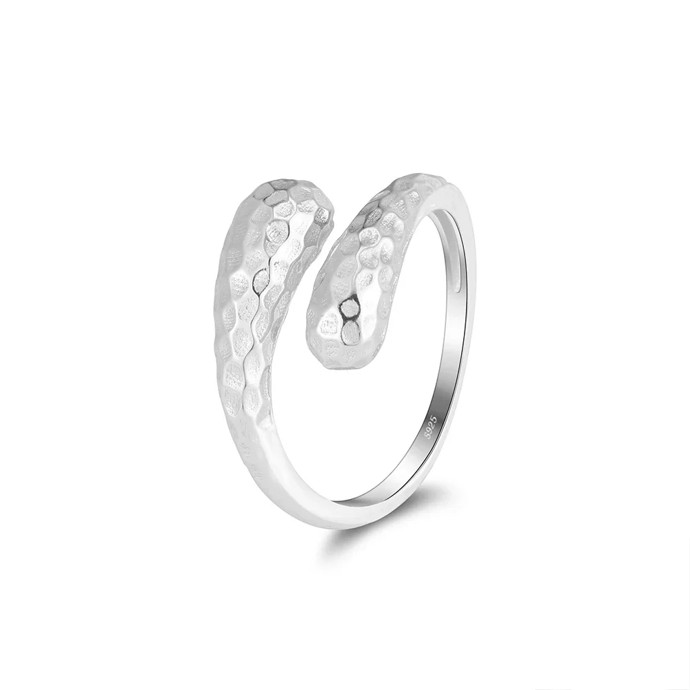 MOLTEN WRAP OPEN RING IN STERLING SILVER - Image 2