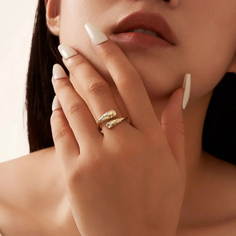 MOLTEN WRAP OPEN RING IN STERLING SILVER - Image 3