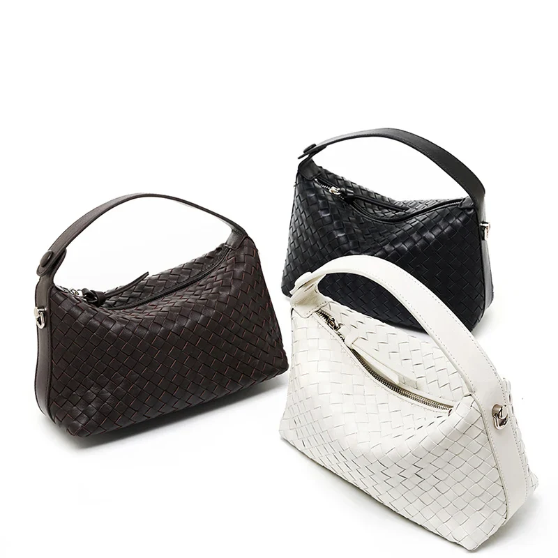 NOIR TESSA WOVEN HANDBAG - Image 4