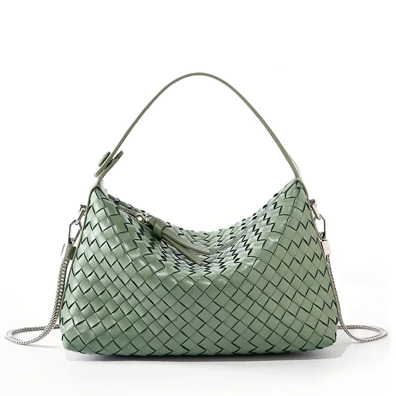 NOIR TESSA WOVEN HANDBAG - Image 8