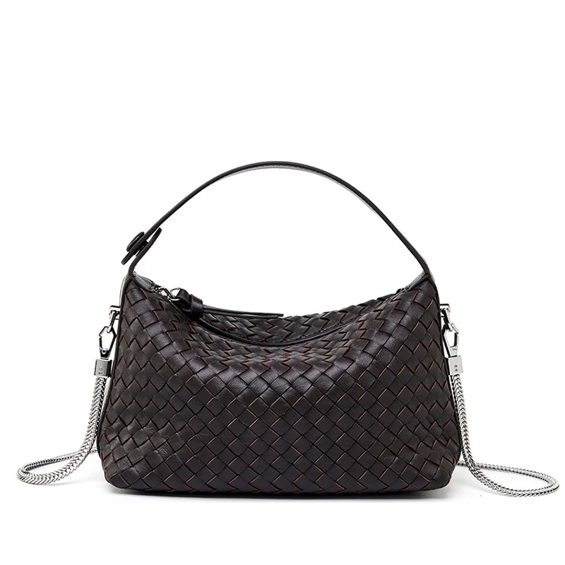 NOIR TESSA WOVEN HANDBAG - Image 9