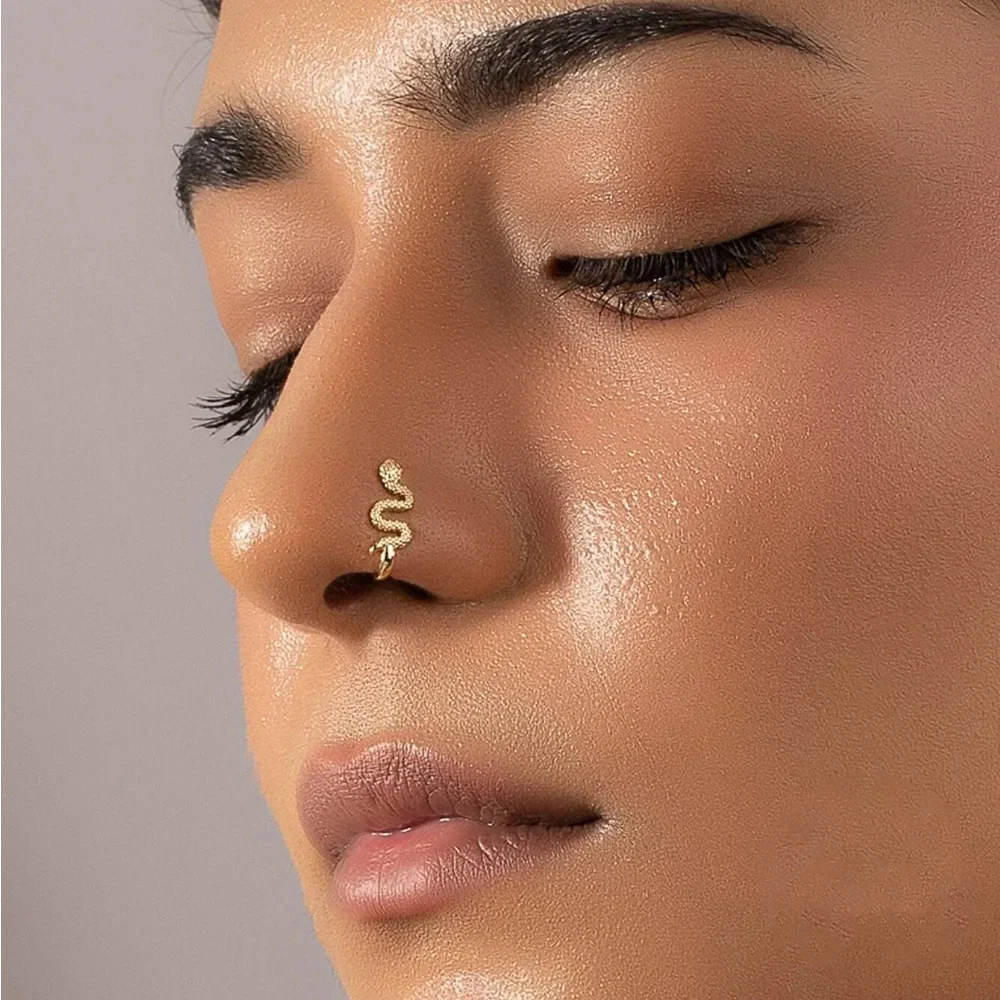NOSE CUFF IN STERLING SILVER - Image 2