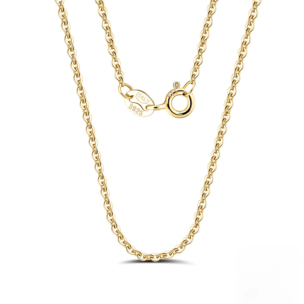 O CROSS CHAIN NECKLACE IN STERLING SILVER - Image 3