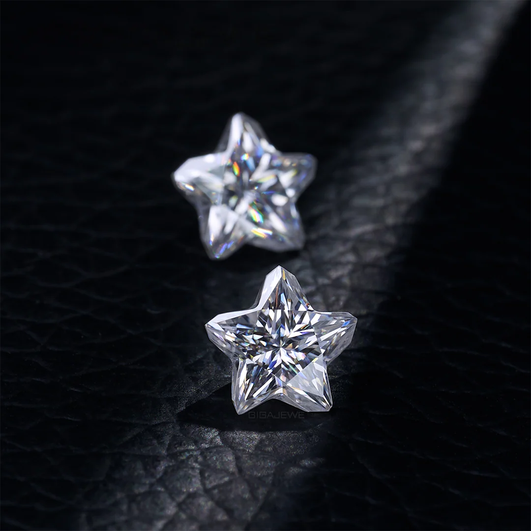 OLD PENTAGRAM CUT STAR MOISSANITE LOOSE DIAMOND - Image 4