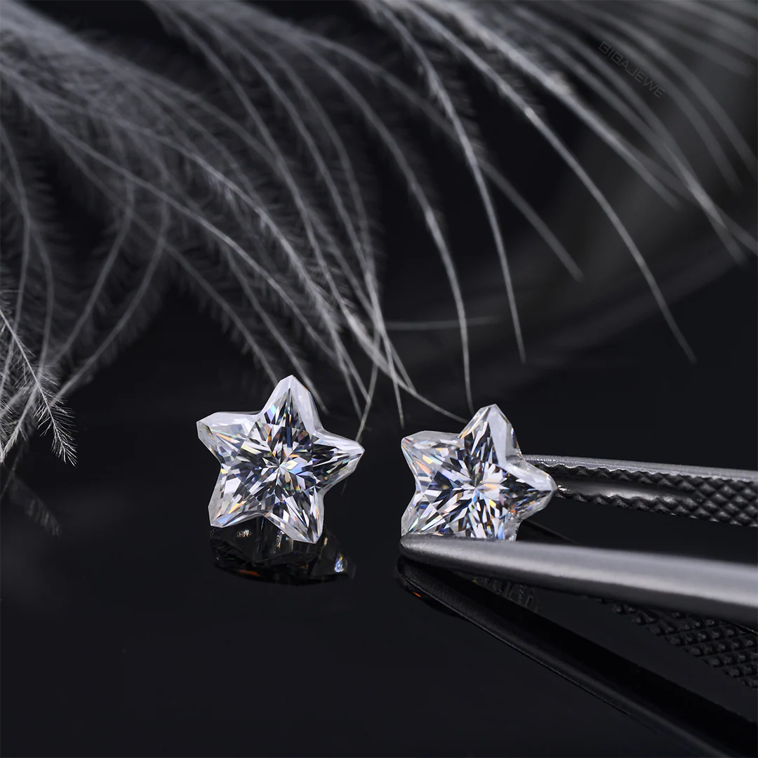 OLD PENTAGRAM CUT STAR MOISSANITE LOOSE DIAMOND - Image 6