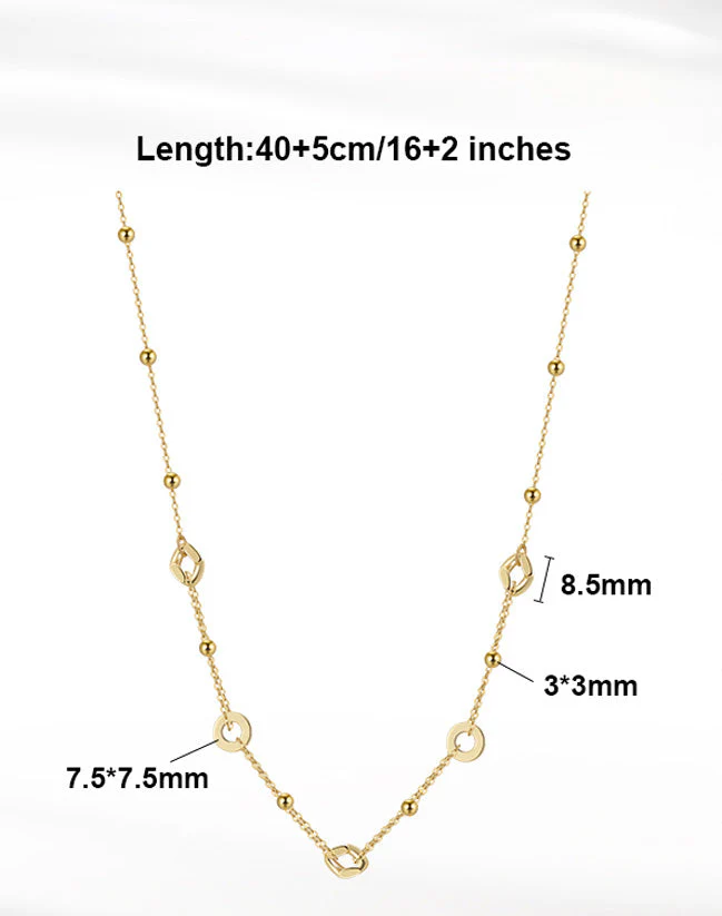 ORBIT BEADED NECKLACE IN STERLING SILVER - Image 6