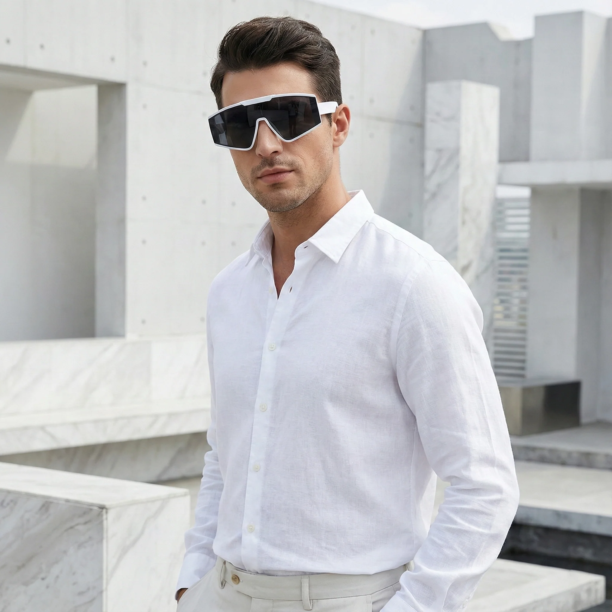 PARALLAX BIG FRAME SUNGLASSES - Image 3