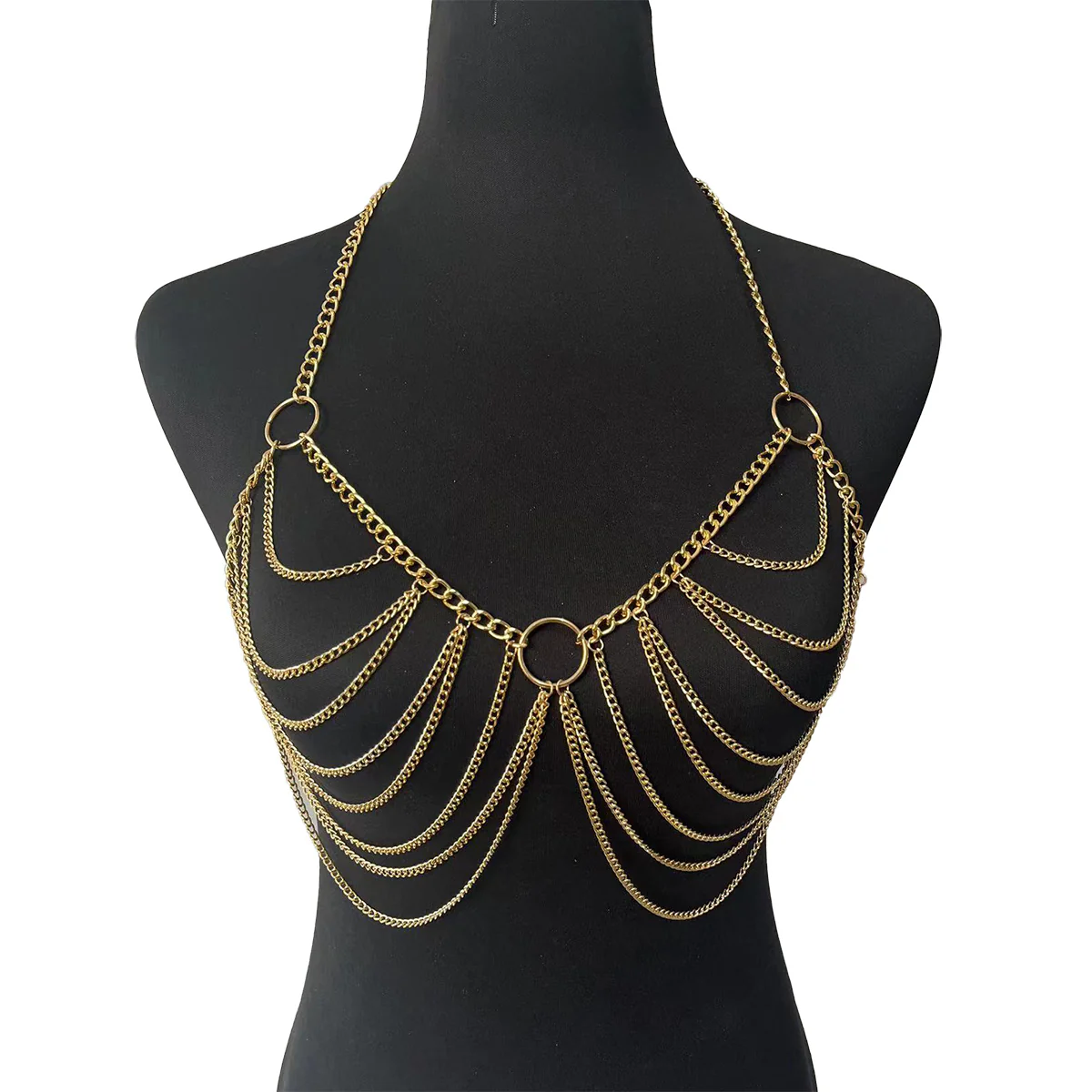 RING CONTOUR BODY CHAIN BRALETTE - Image 3