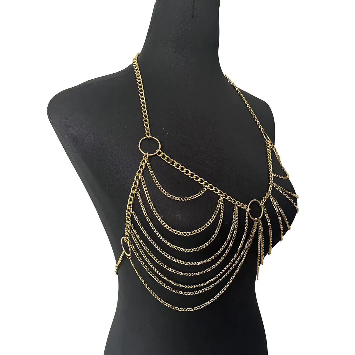 RING CONTOUR BODY CHAIN BRALETTE - Image 4