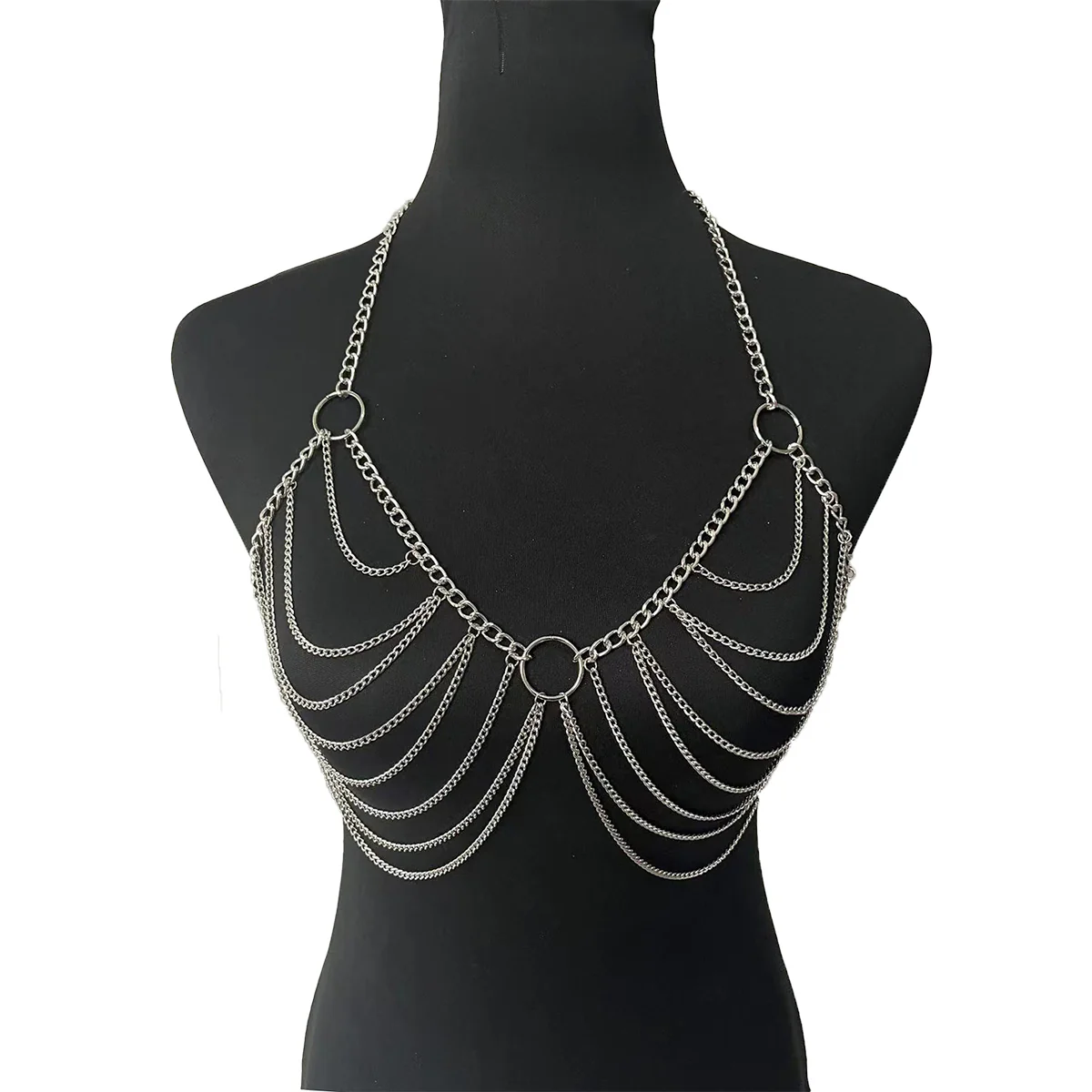 RING CONTOUR BODY CHAIN BRALETTE - Image 5