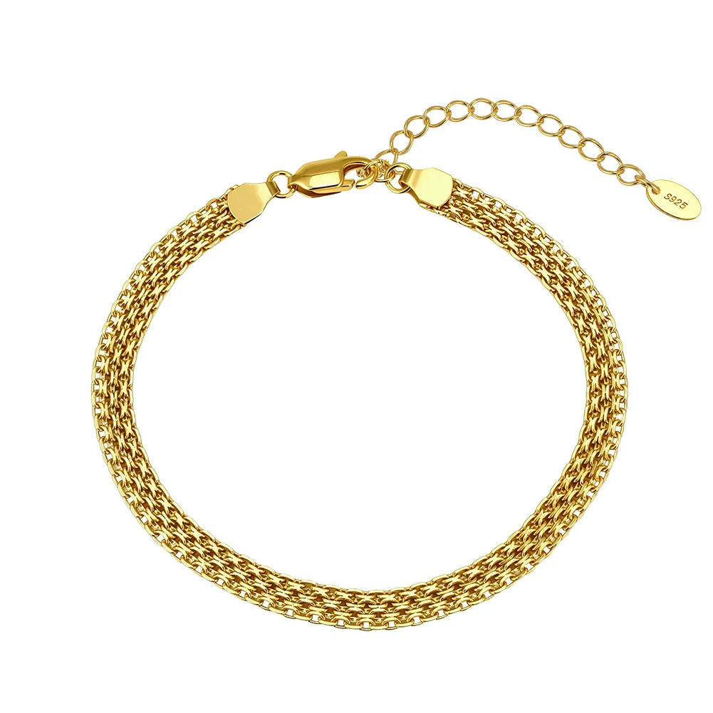 ROPE CHAIN BRACELET IN STERLING SILVER - Image 4