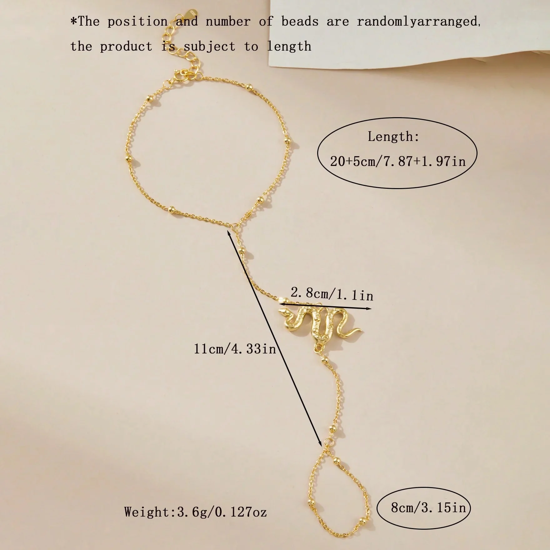 SNAKE ANKLET FOOT CHAIN IN STERLING SILVER - Image 5