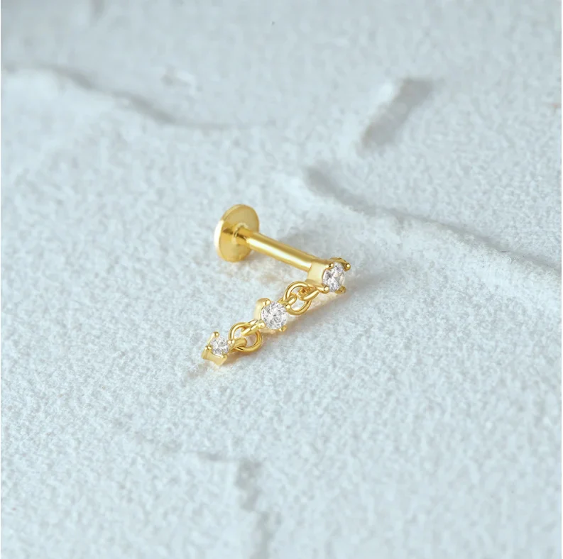 STELLARA LINK PIERCINGS IN STERLING SILVER - Image 3