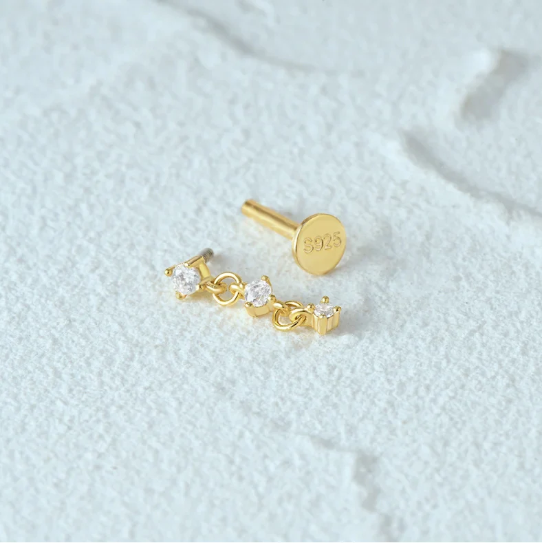 STELLARA LINK PIERCINGS IN STERLING SILVER - Image 4