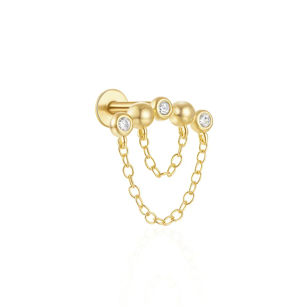 STELLARA LINK PIERCINGS IN STERLING SILVER - Image 5