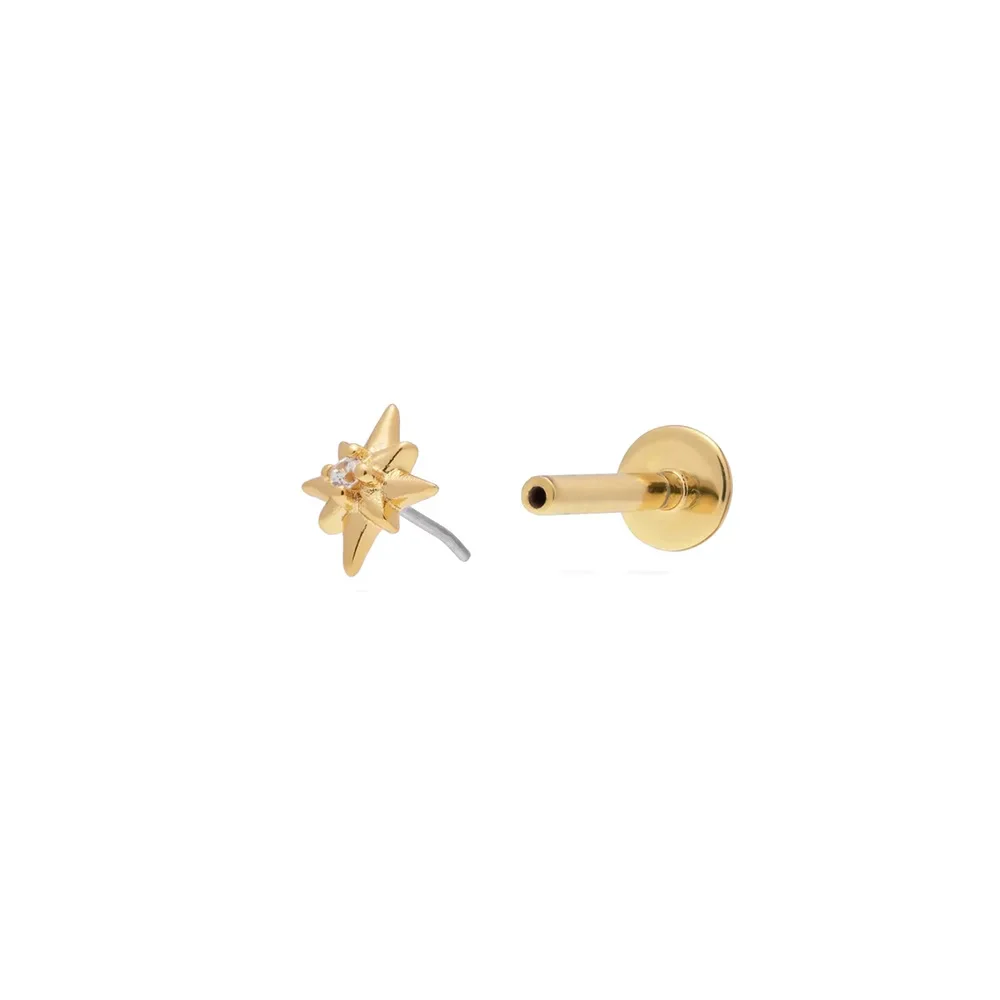 STELLARA PUSH IN PIERCING IN STERLING SILVER - Image 12