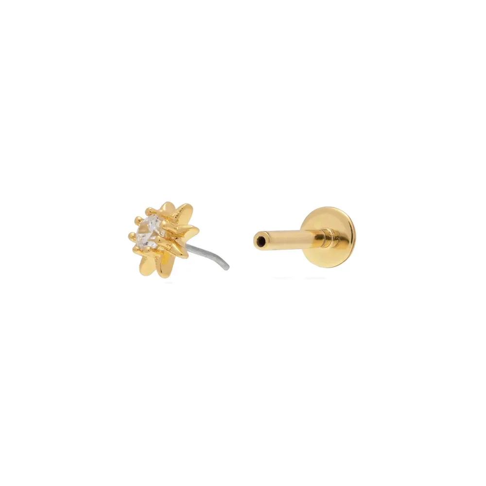 STELLARA PUSH IN PIERCING IN STERLING SILVER - Image 17