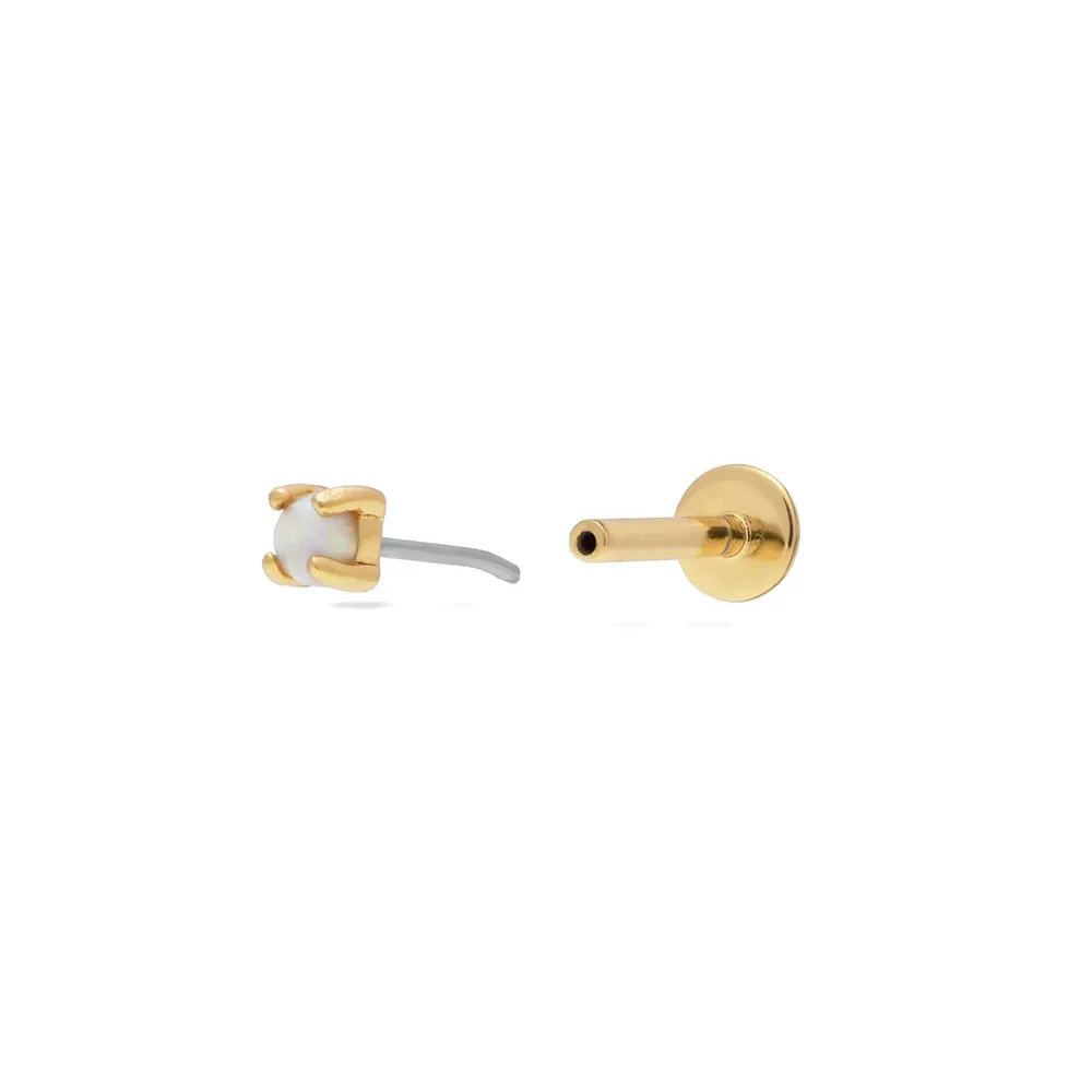 STELLARA PUSH IN PIERCING IN STERLING SILVER - Image 7