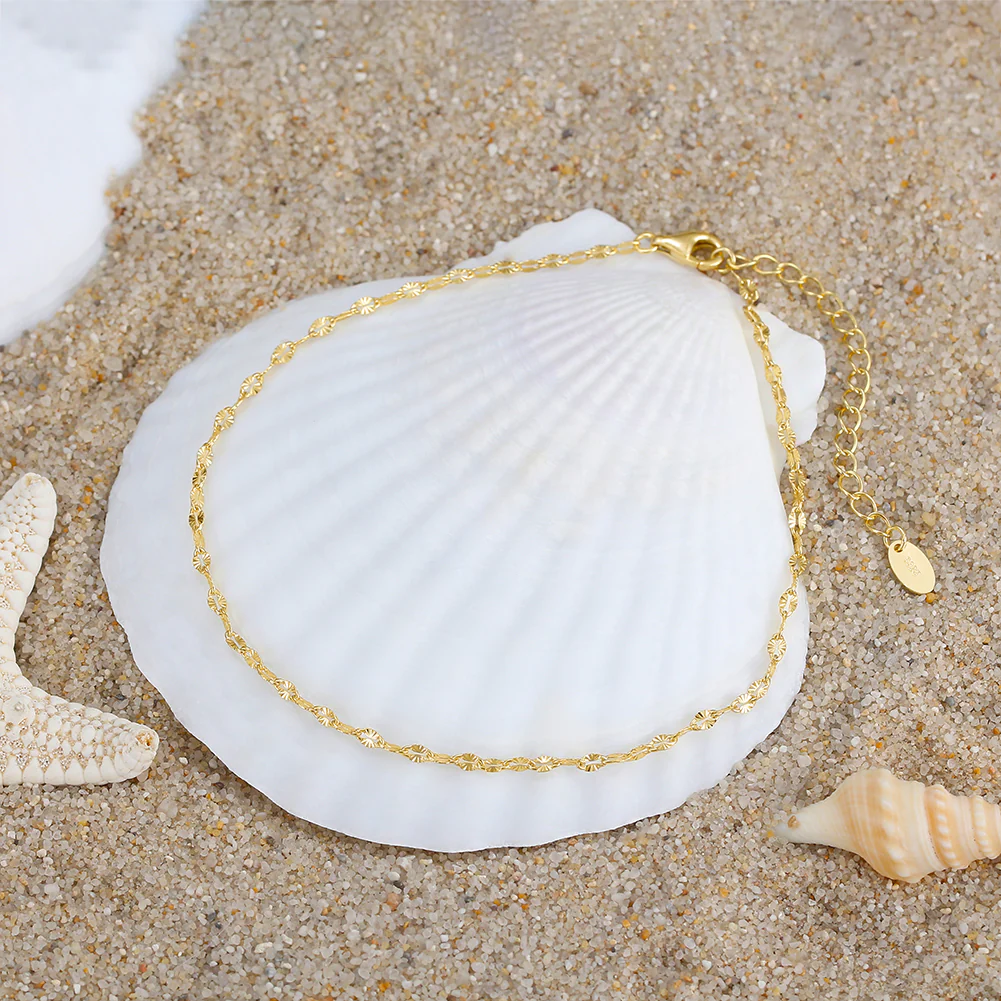 SUMMER BEACH ANKLET IN STERLING SILVER - Image 4
