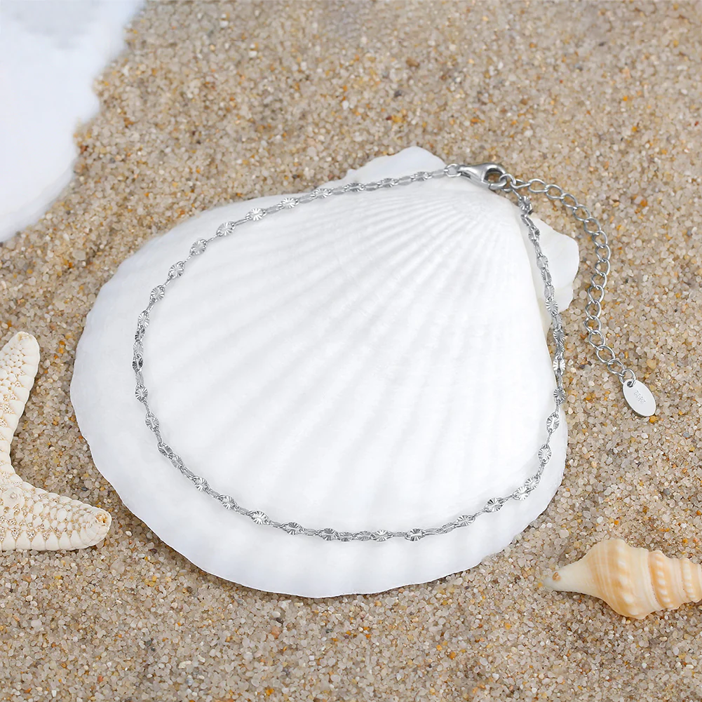 SUMMER BEACH ANKLET IN STERLING SILVER - Image 6