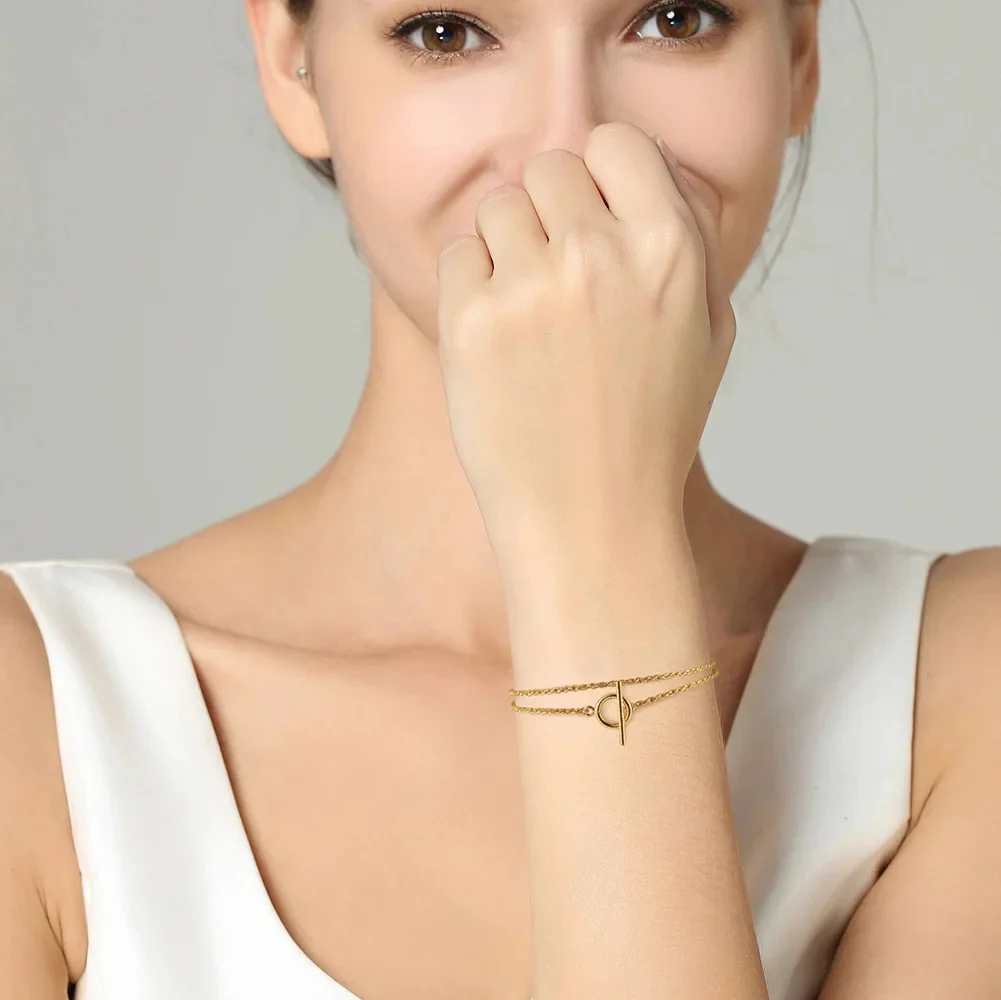 TWIST LOCK CHAIN BRACELET IN STERLING SILVER - Image 4