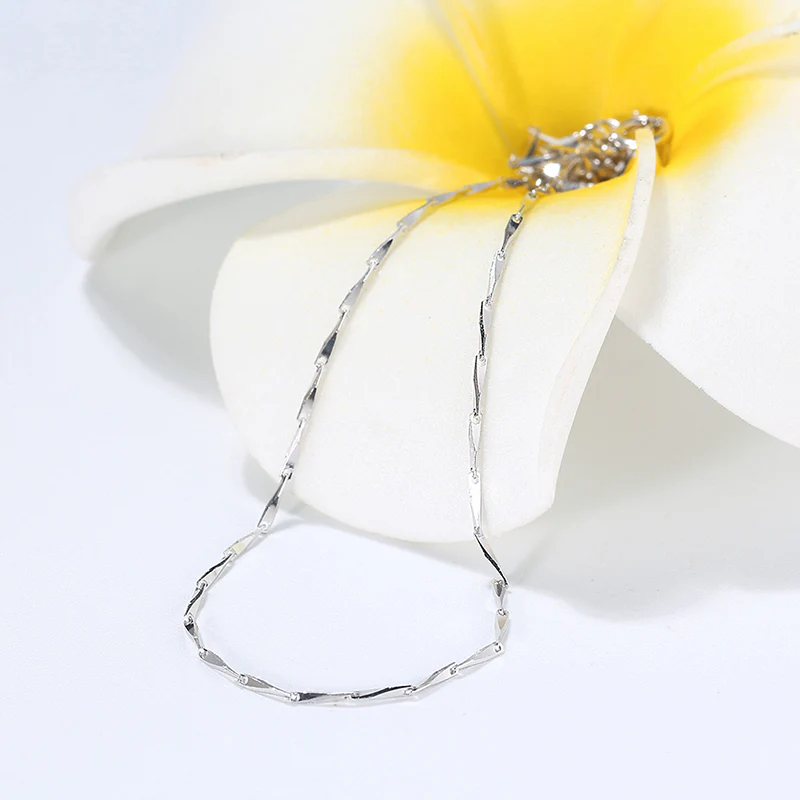 TWISTED LINK CHAIN NECKLACE IN STERLING SILVER - Image 4