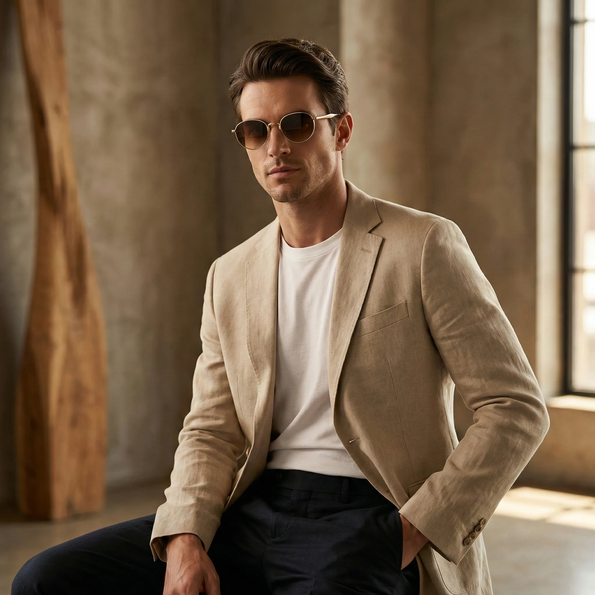 VALENCE METAL ROUND SUNGLASSES - Image 3