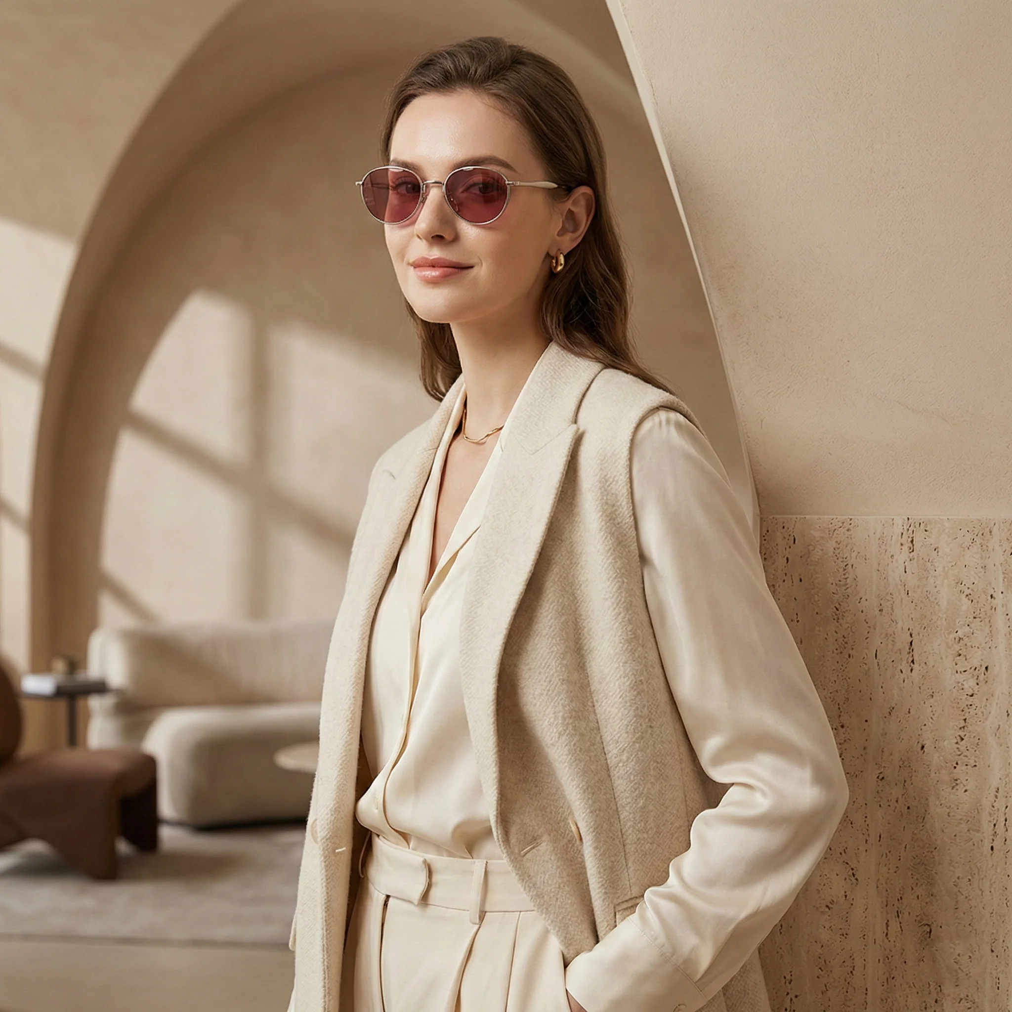 VALENCE METAL ROUND SUNGLASSES - Image 4