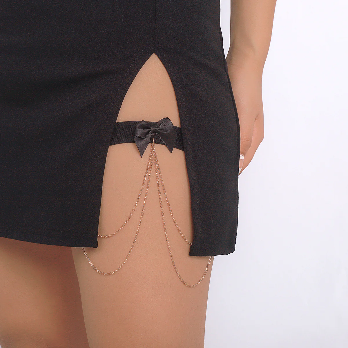 VELA DRAPED THIGH GARTER CHAIN - Image 3