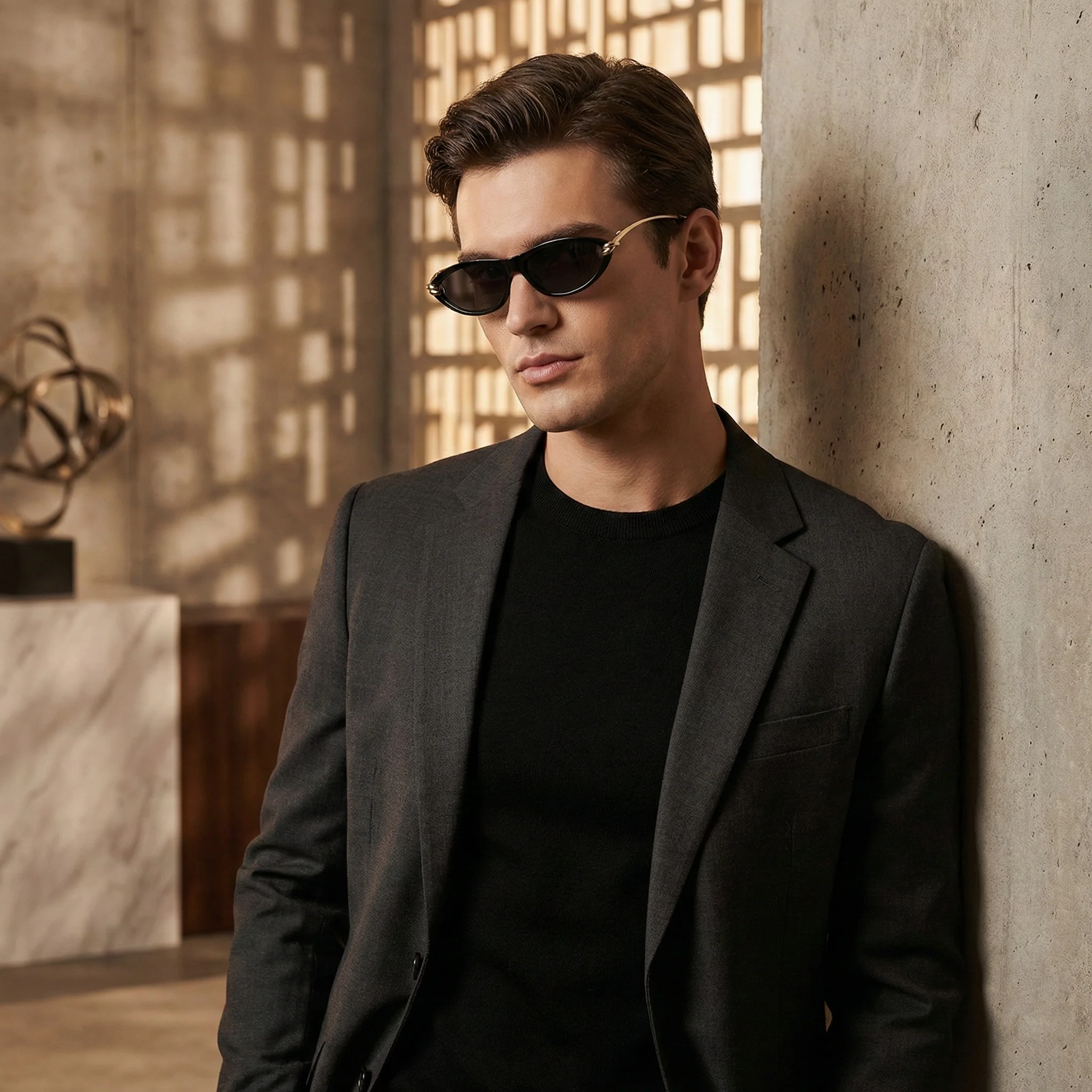 VELORA SLIM CAT-EYE SUNGLASSES - Image 13