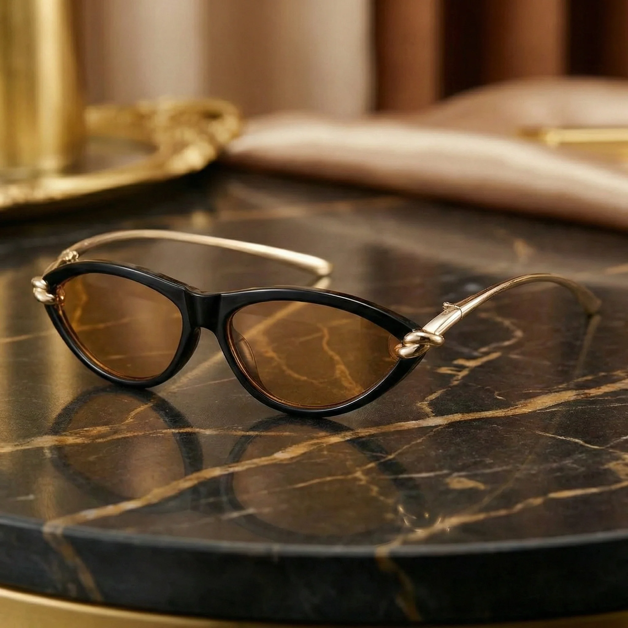VELORA SLIM CAT-EYE SUNGLASSES - Image 4
