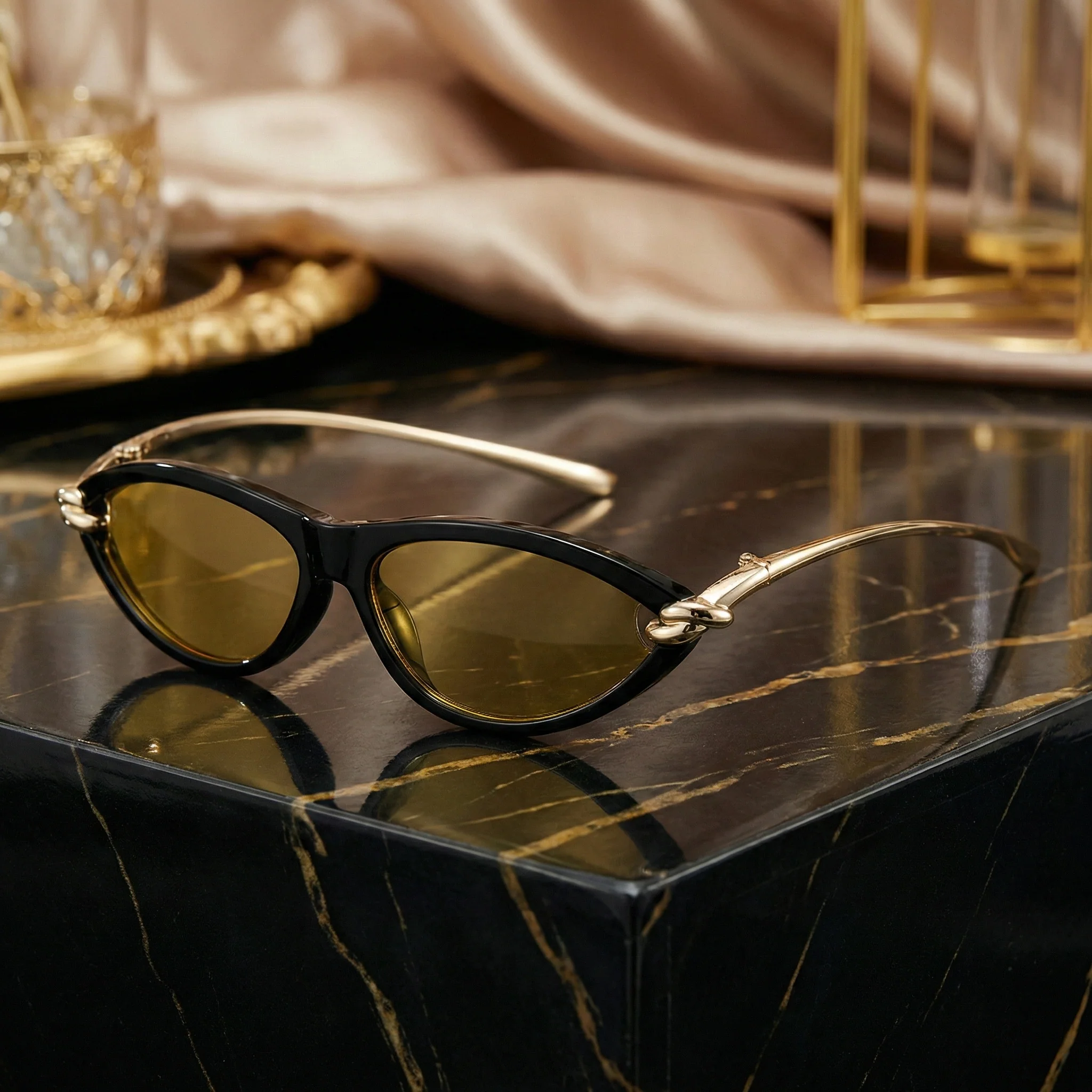 VELORA SLIM CAT-EYE SUNGLASSES - Image 6