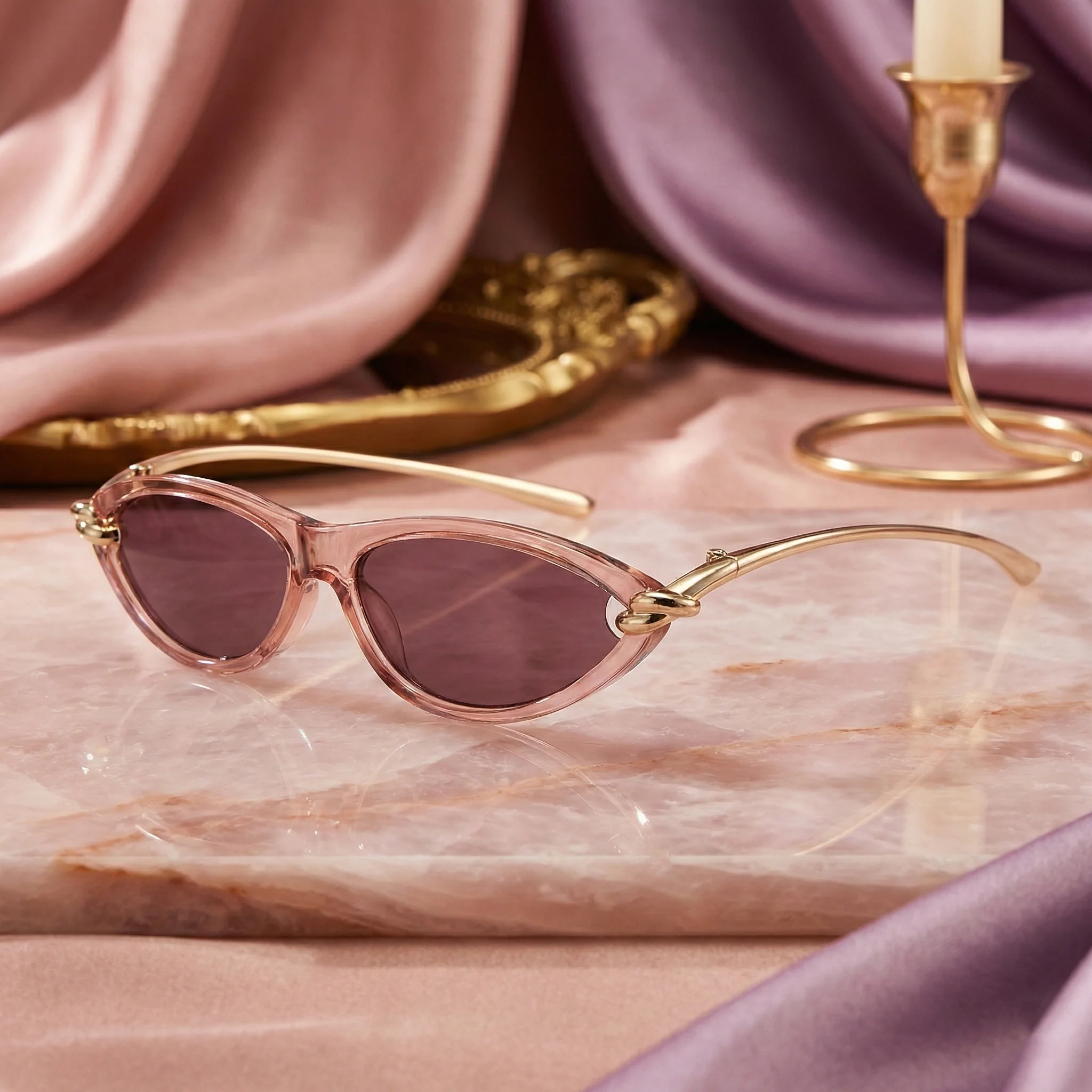 VELORA SLIM CAT-EYE SUNGLASSES - Image 8