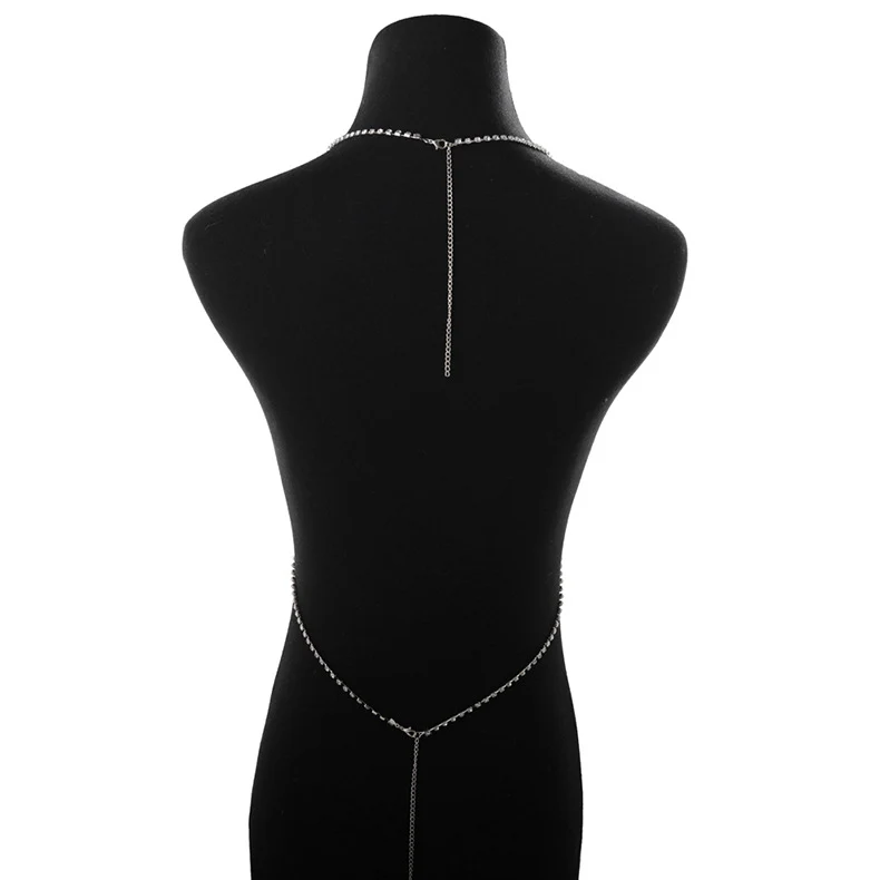 VÉRA CRISS-CROSS CRYSTAL BODY CHAIN - Image 5