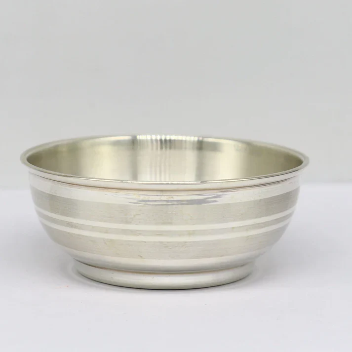 VINTAGE CLASSIC STRIPE BOWL IN STERLING SILVER - Image 3