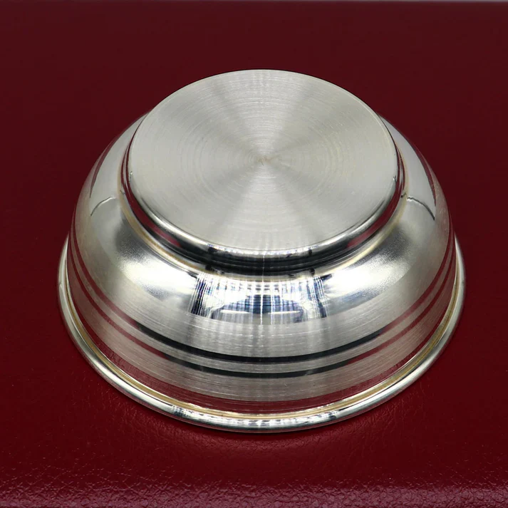 VINTAGE CLASSIC STRIPE BOWL IN STERLING SILVER - Image 6