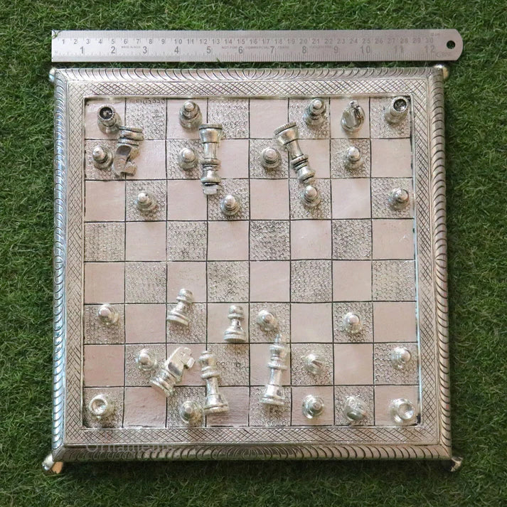 VINTAGE HANDCRAFTED CHESS IN STERLING SILVER - Image 4