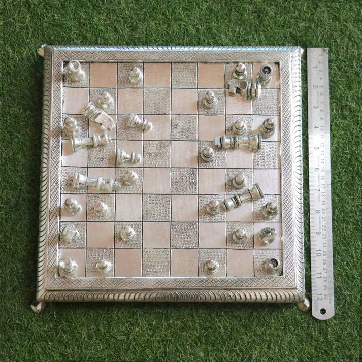 VINTAGE HANDCRAFTED CHESS IN STERLING SILVER - Image 5