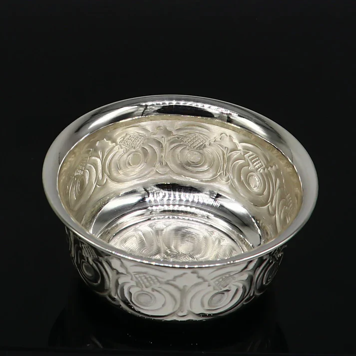 VINTAGE ORNATE HARMONY BOWL IN STERLING SILVER - Image 3