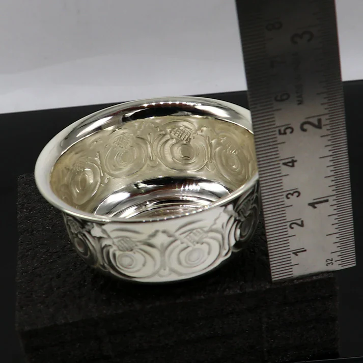VINTAGE ORNATE HARMONY BOWL IN STERLING SILVER - Image 4